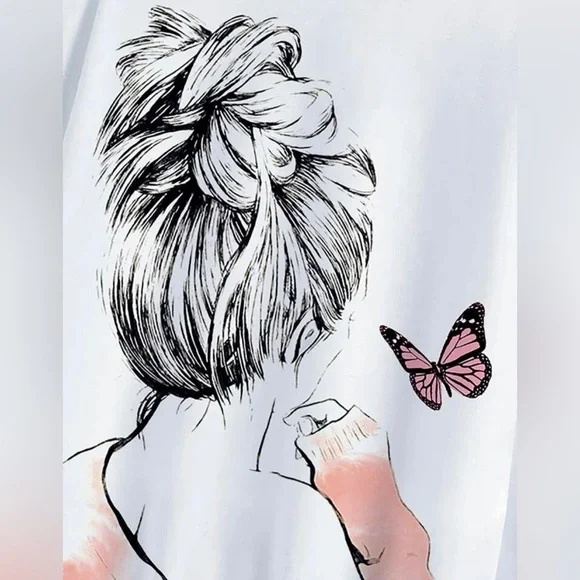 Butterfly Thoughts Lightweight Pullover - Picture 3 of 6